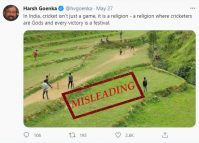 Nepal village photo used in the context of Indian cricket misleads many