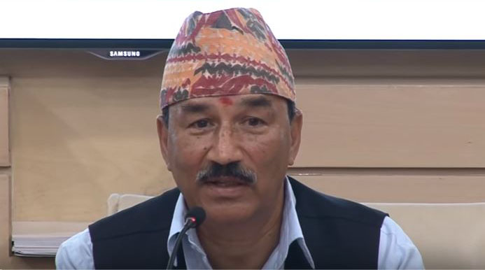Deput PM and foreign minister Kamal Thapa. Photo: Youtube grab